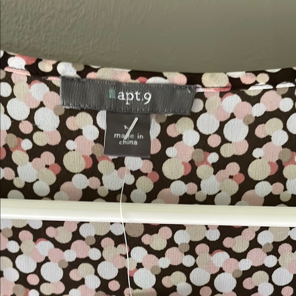 Apt. 9 Multicolor Abstract Blouse With Bro Accent… - image 5